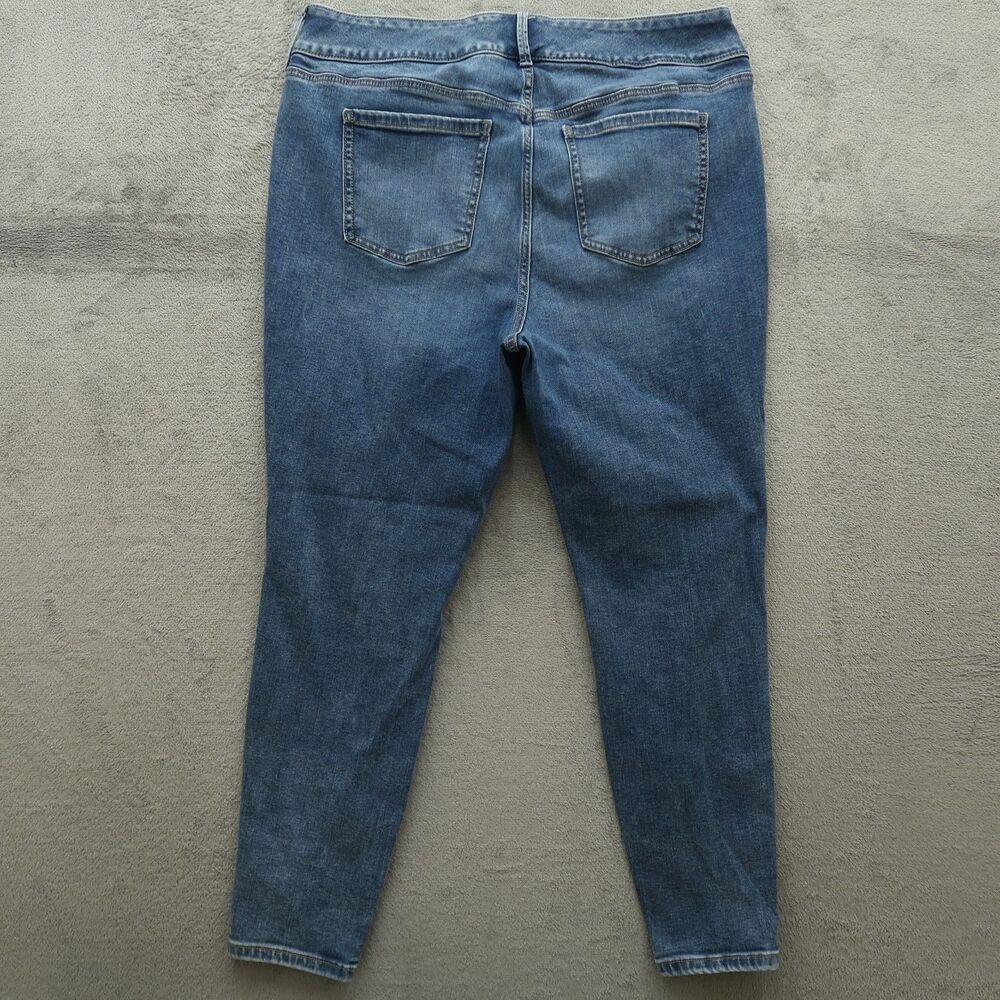 Torrid Jeans Women's Size 18R Blue High-Rise Jegging Denim 28" Inseam Destroyed - Picture 11 of 16